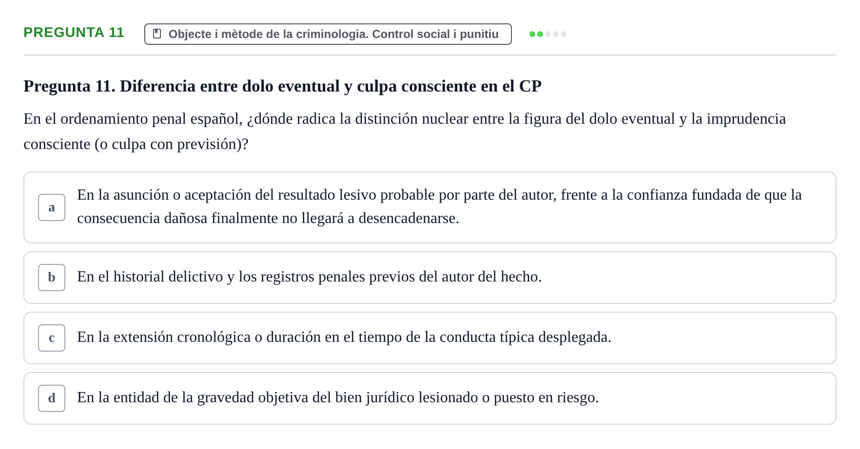 Enunciado: Pregunta 11