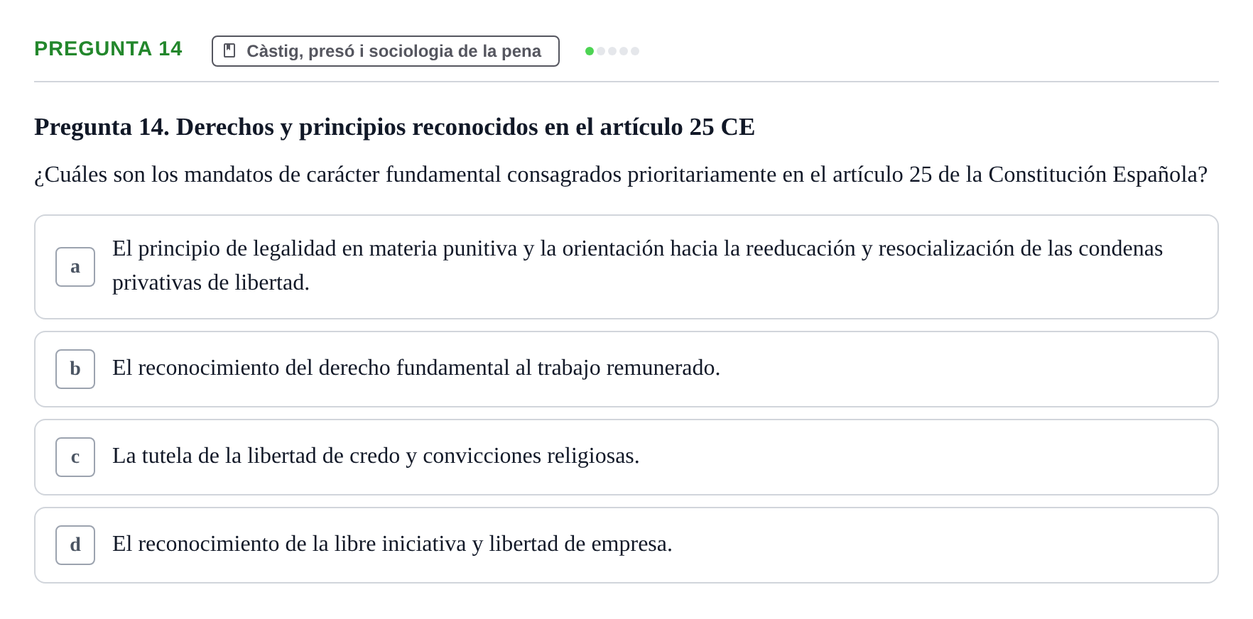 Enunciado: Pregunta 14