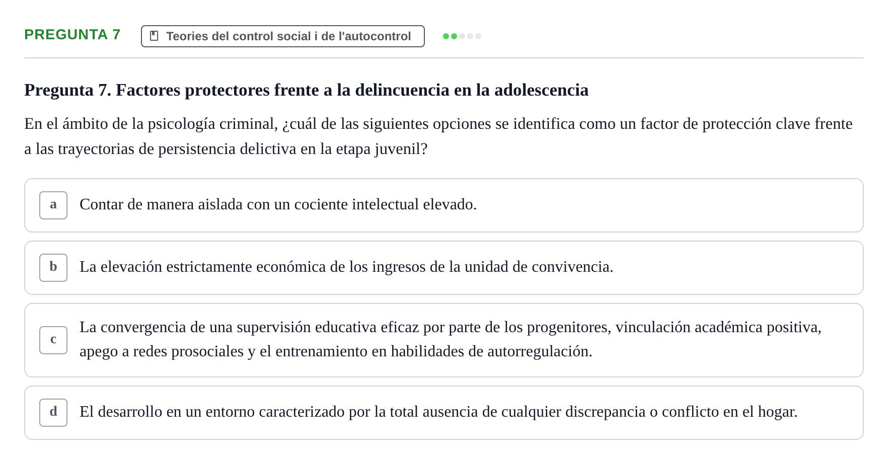 Enunciado: Pregunta 7