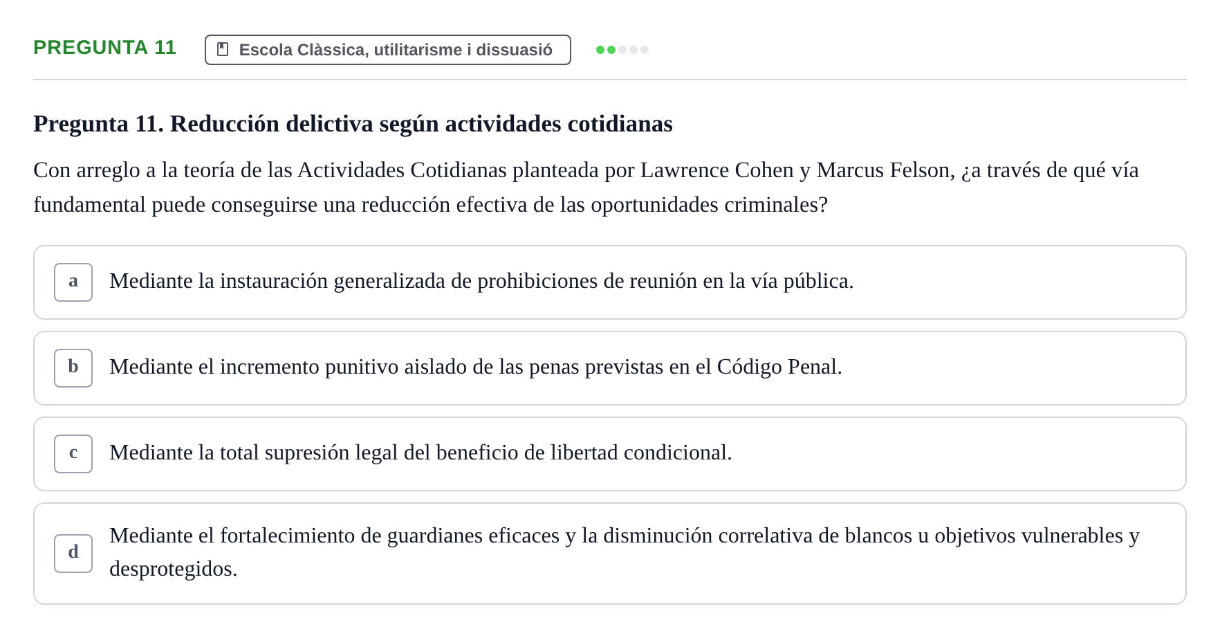 Enunciado: Pregunta 11