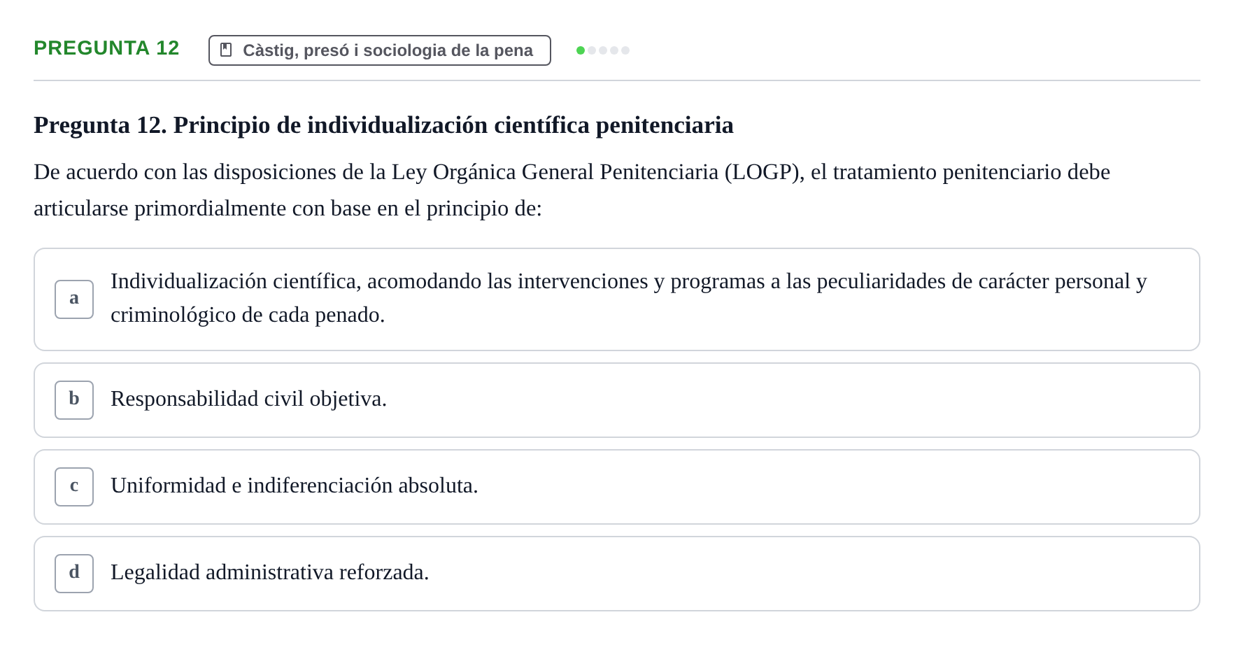 Enunciado: Pregunta 12