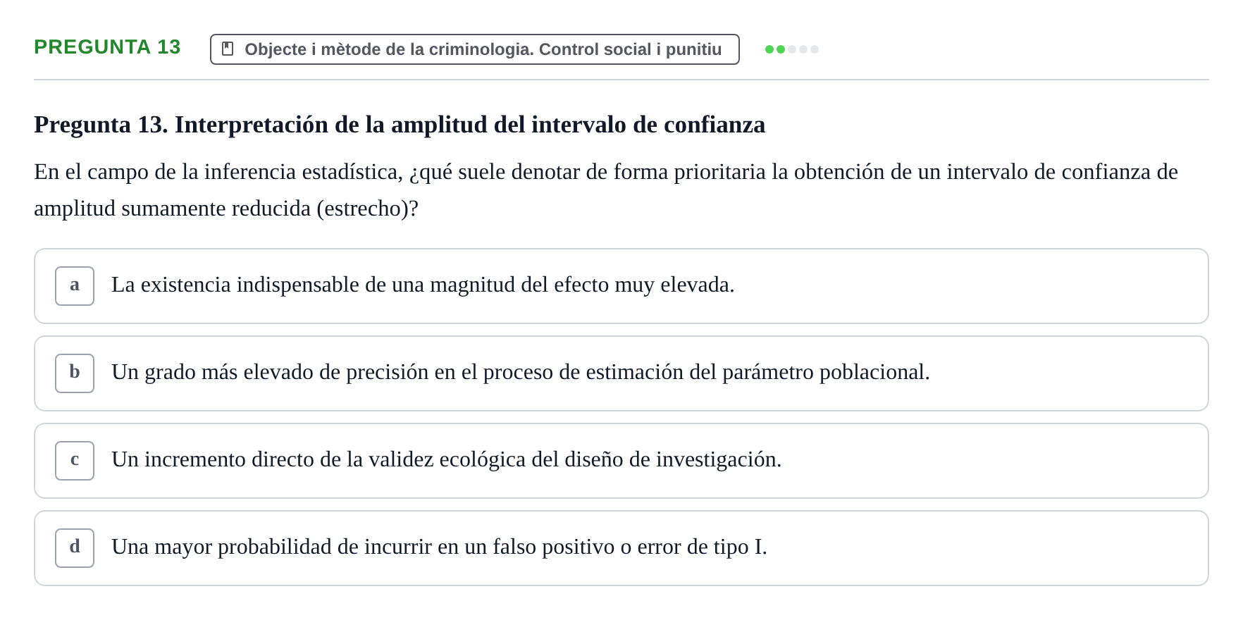 Enunciado: Pregunta 13