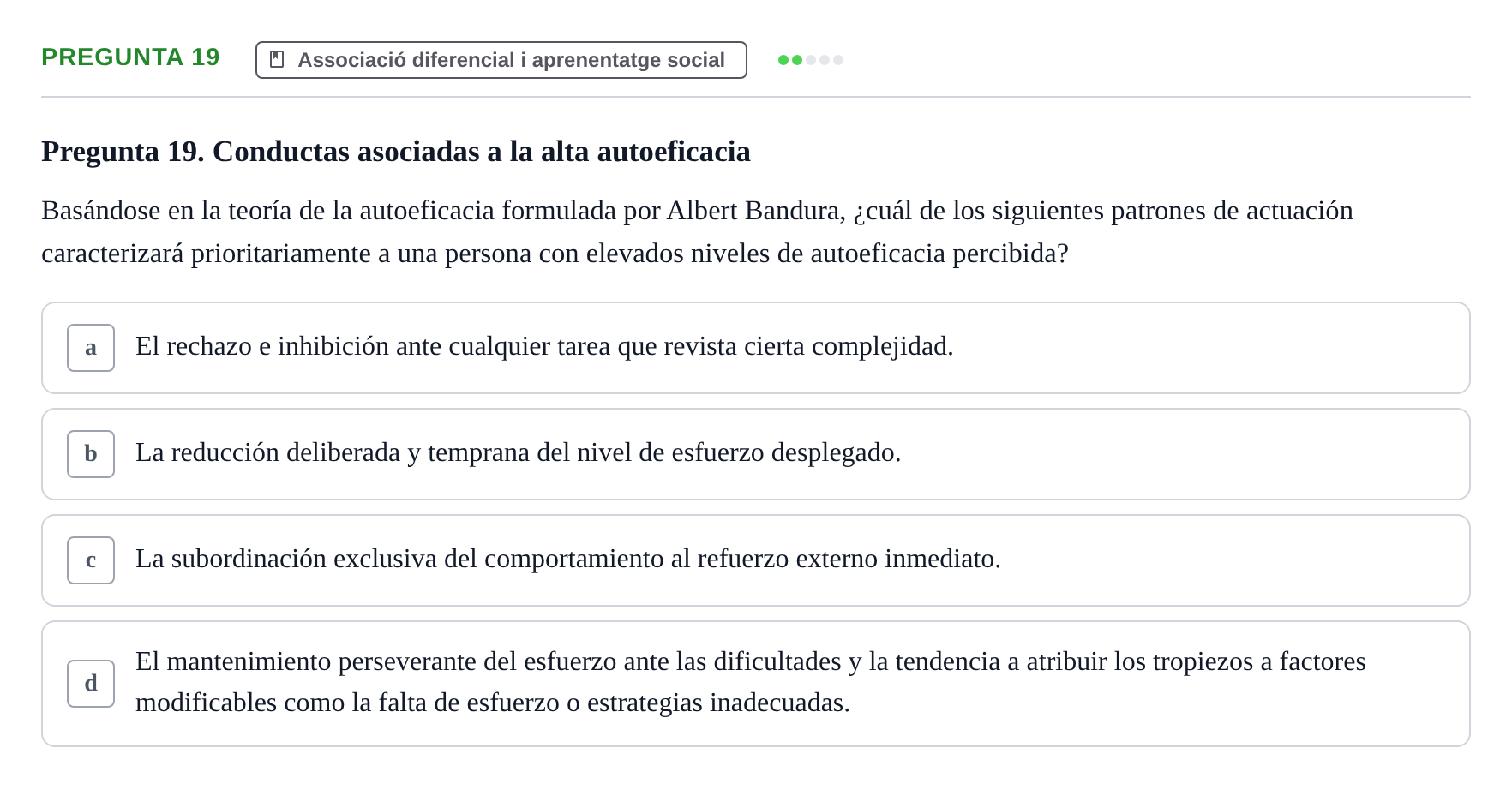 Enunciado: Pregunta 19
