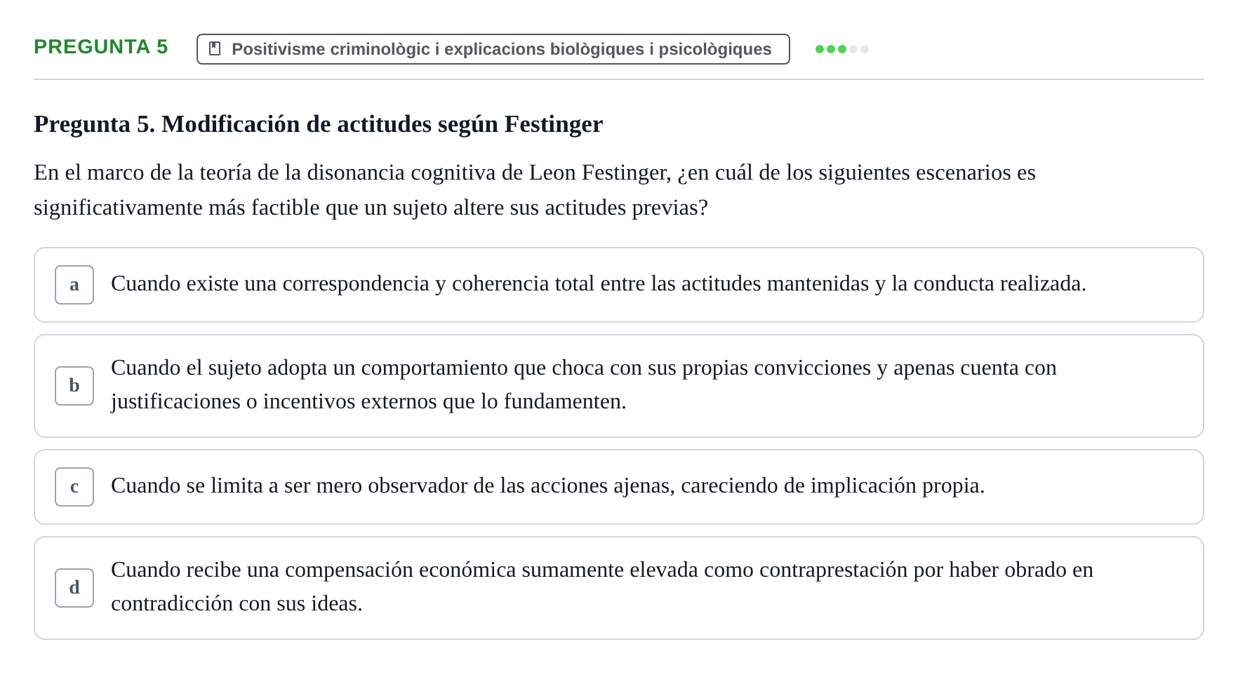 Enunciado: Pregunta 5