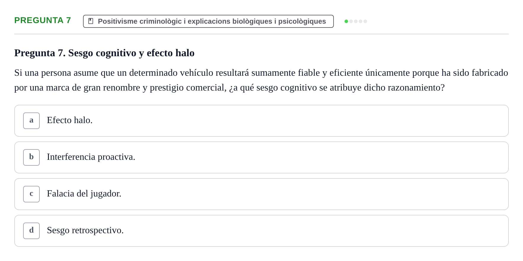 Enunciado: Pregunta 7