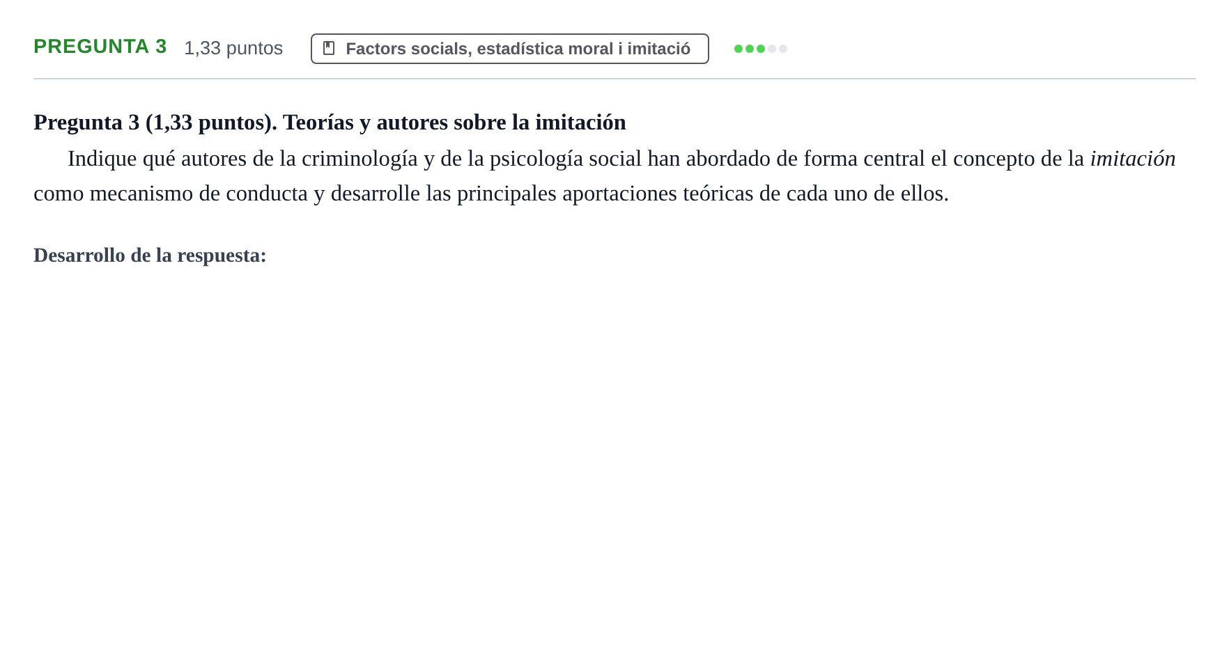 Enunciado: Pregunta 3 · Introducció a la Criminologia UB 2024