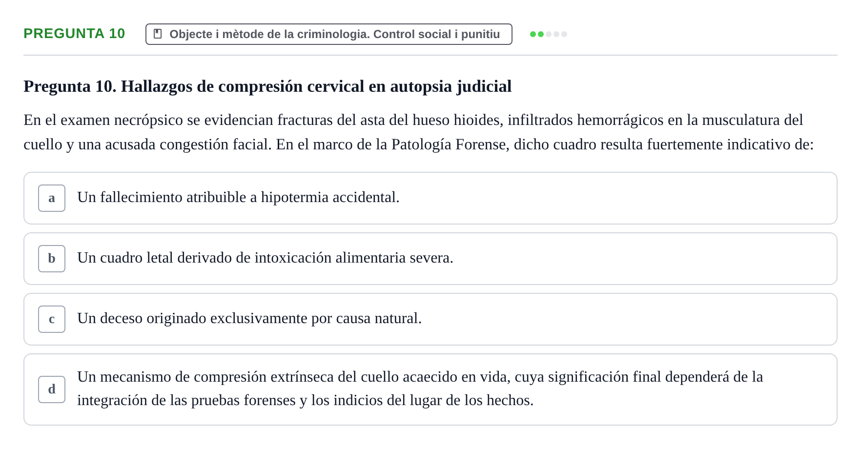 Enunciado: Pregunta 10