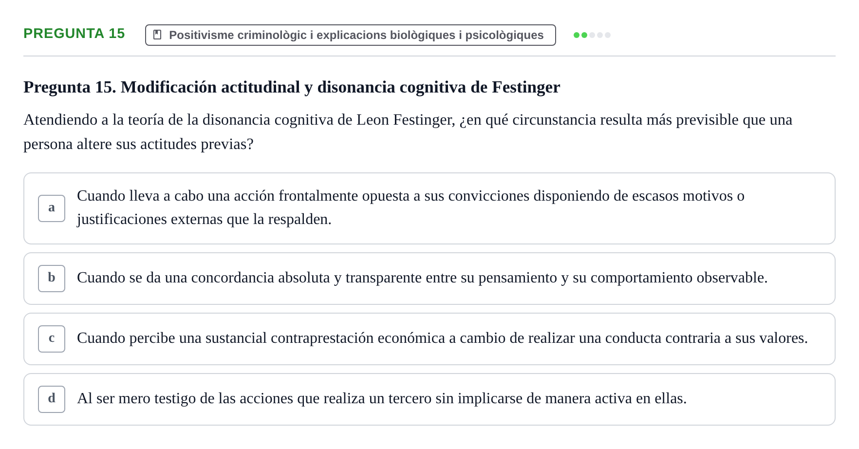 Enunciado: Pregunta 15