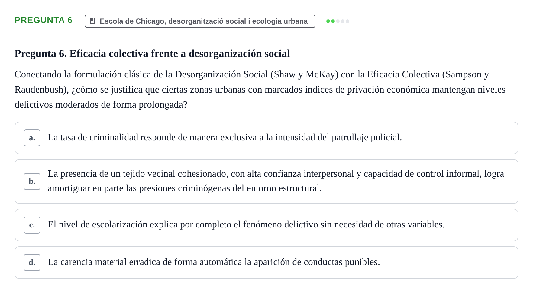 Enunciado: Pregunta 6