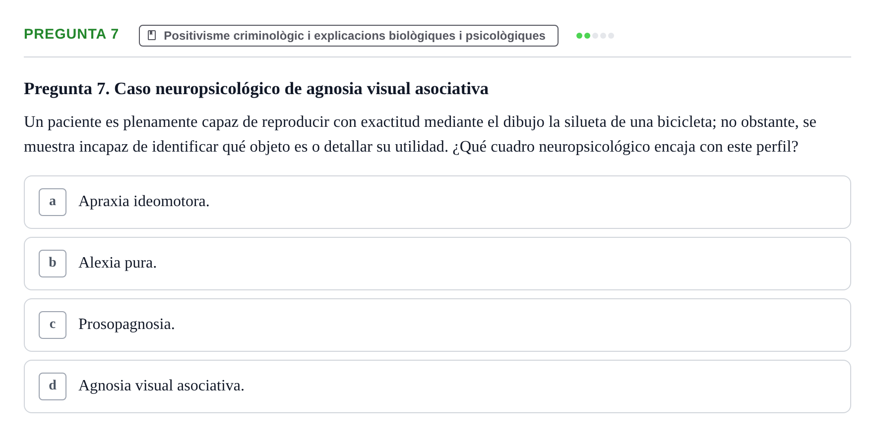 Enunciado: Pregunta 7