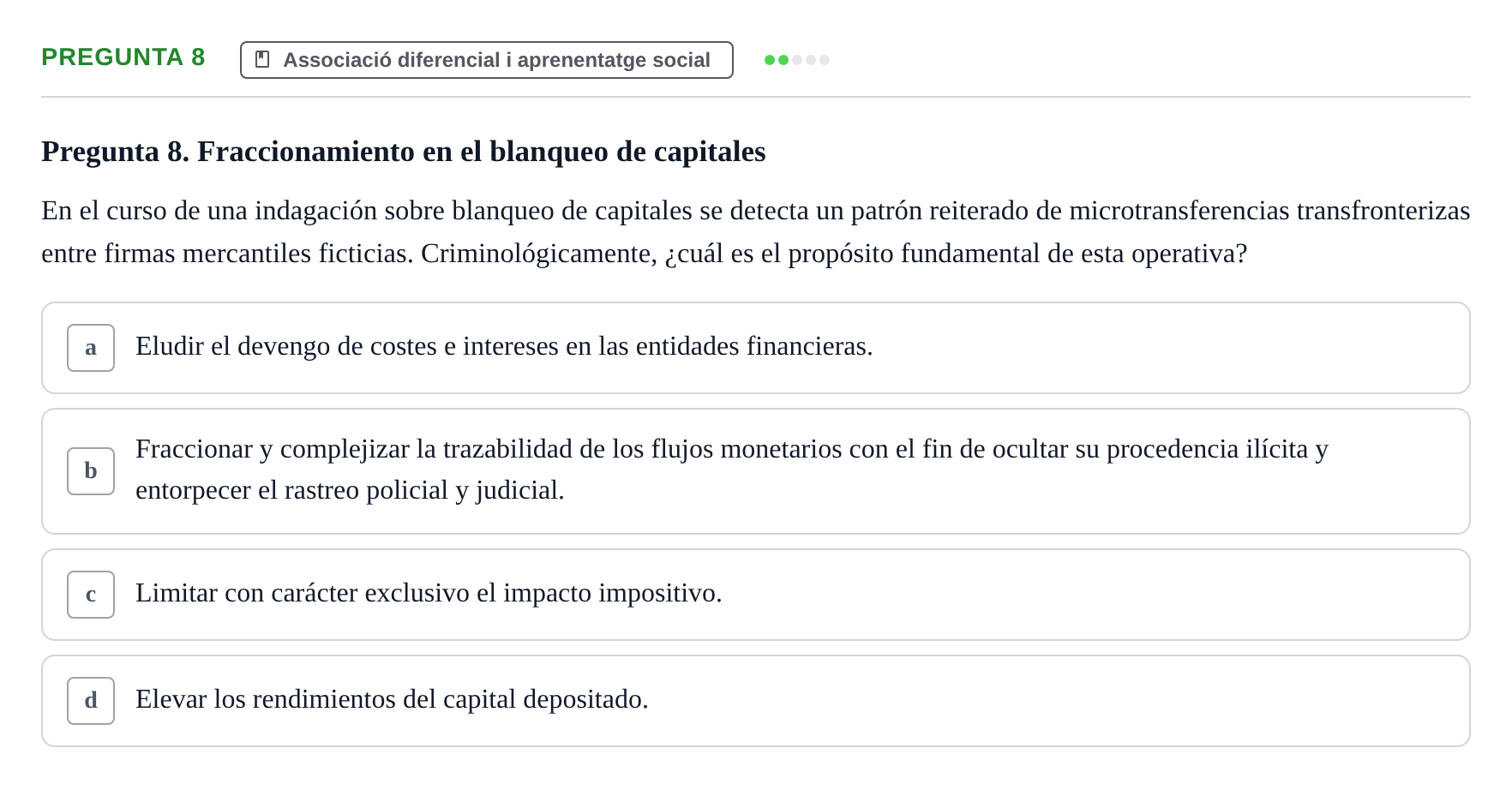 Enunciado: Pregunta 8