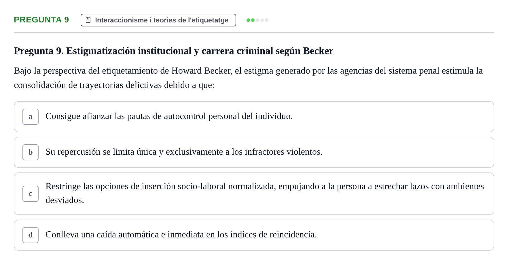 Enunciado: Pregunta 9