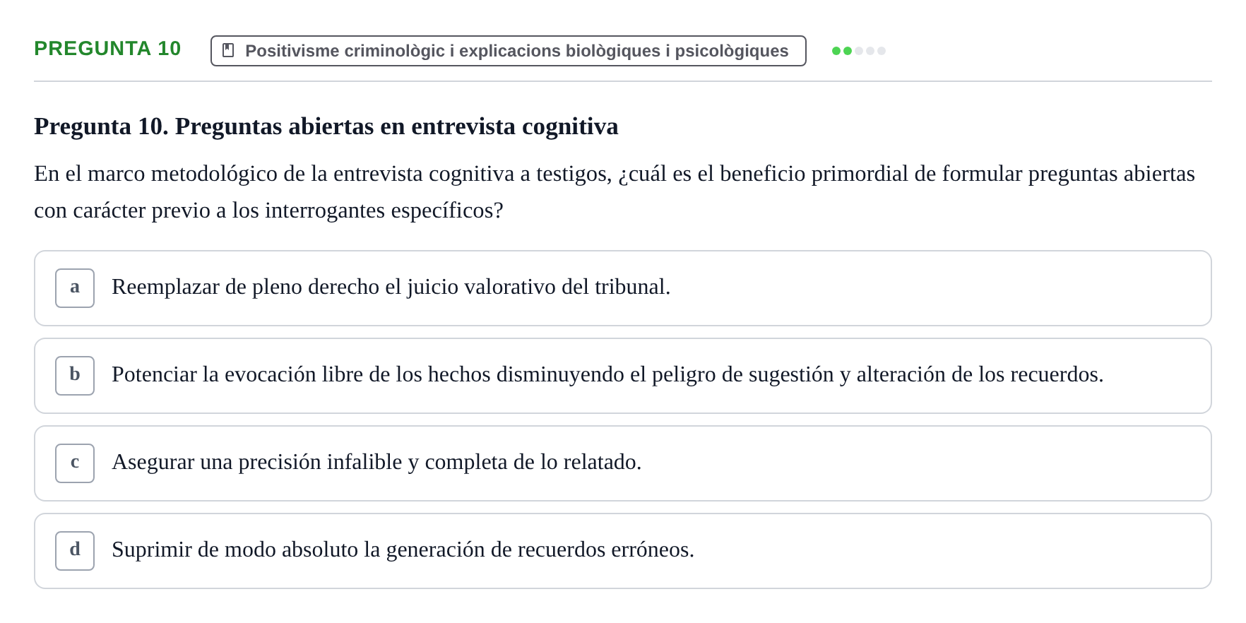 Enunciado: Pregunta 10