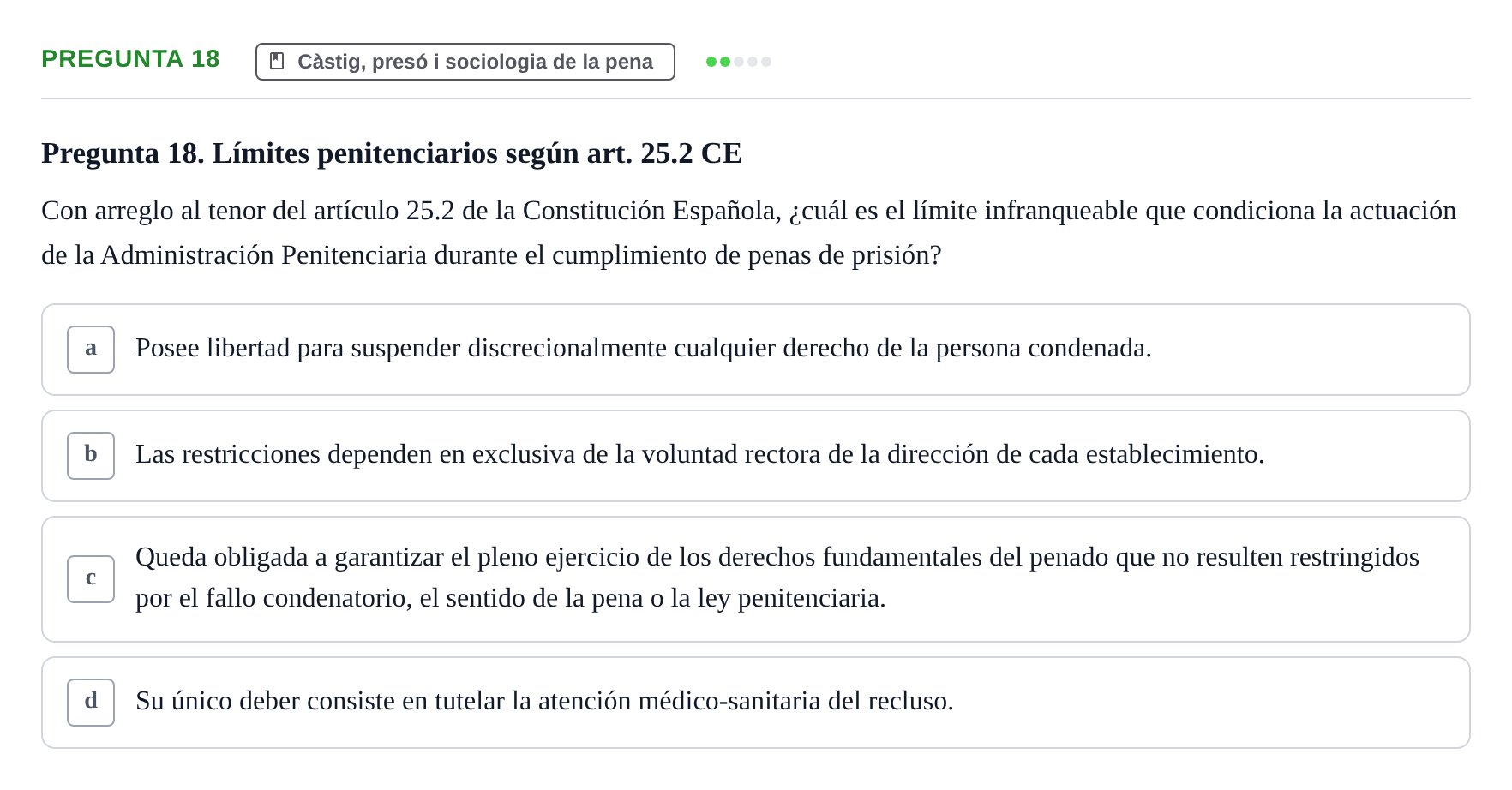 Enunciado: Pregunta 18