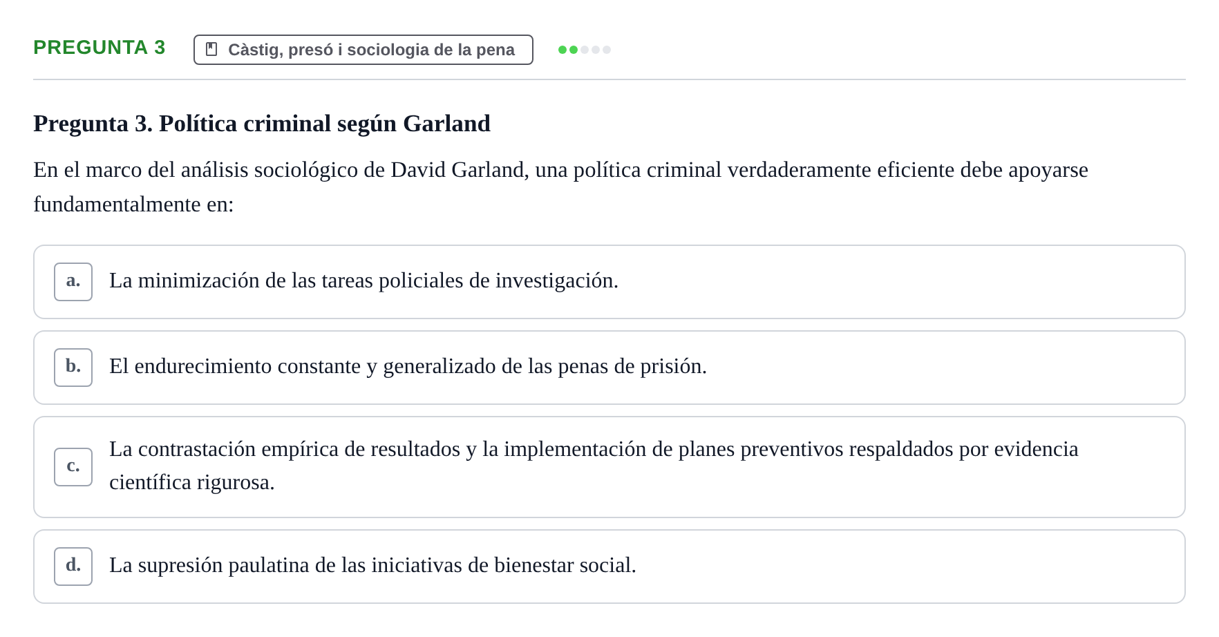 Enunciado: Pregunta 3