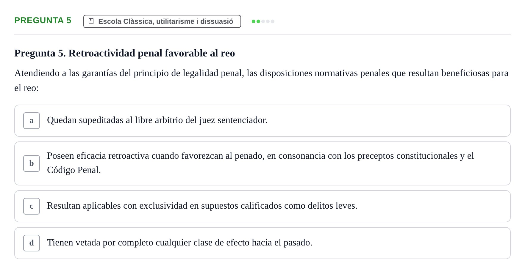 Enunciado: Pregunta 5