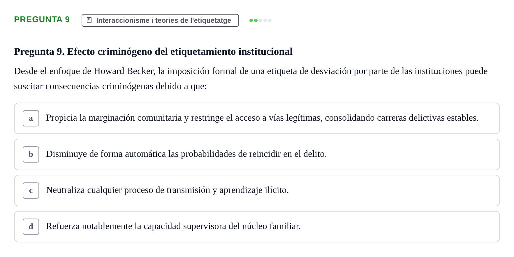 Enunciado: Pregunta 9