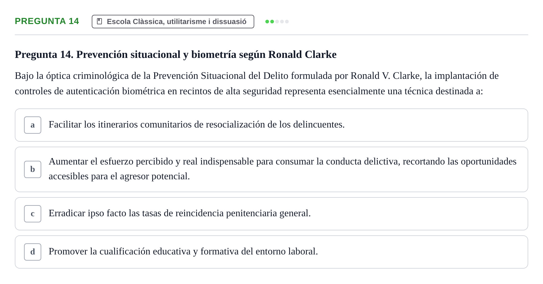Enunciado: Pregunta 14