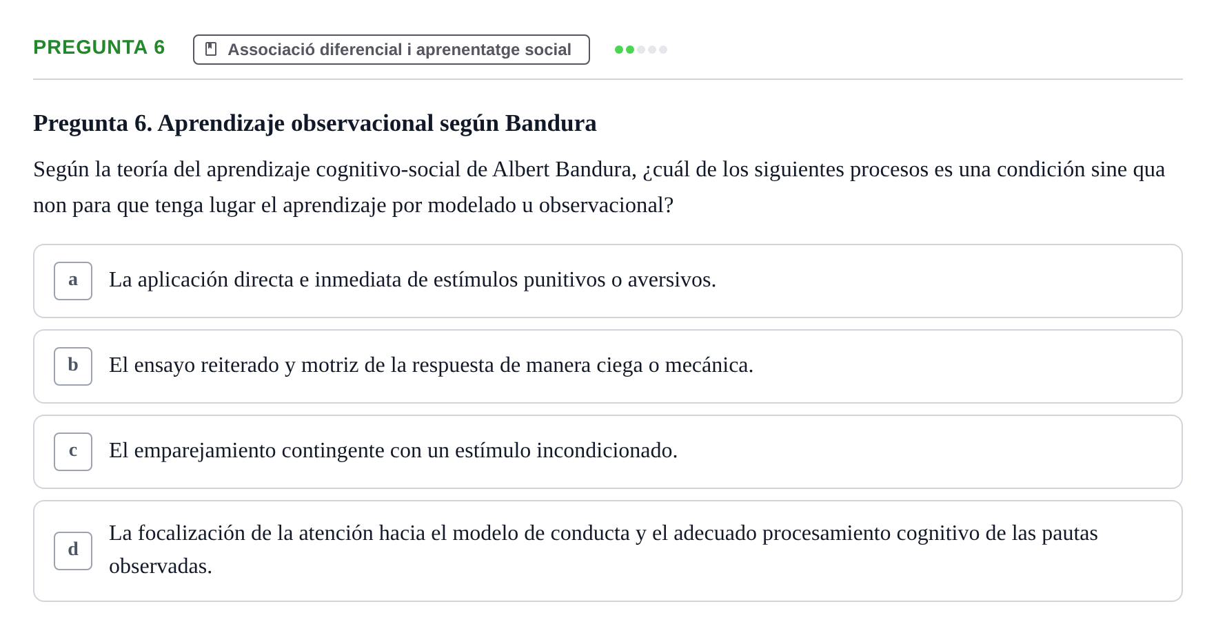 Enunciado: Pregunta 6