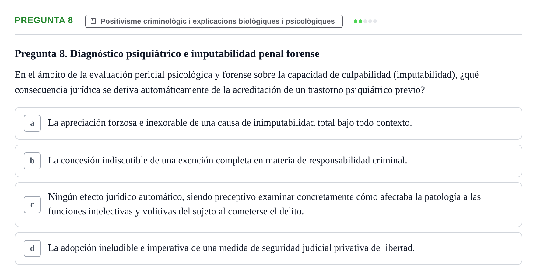Enunciado: Pregunta 8