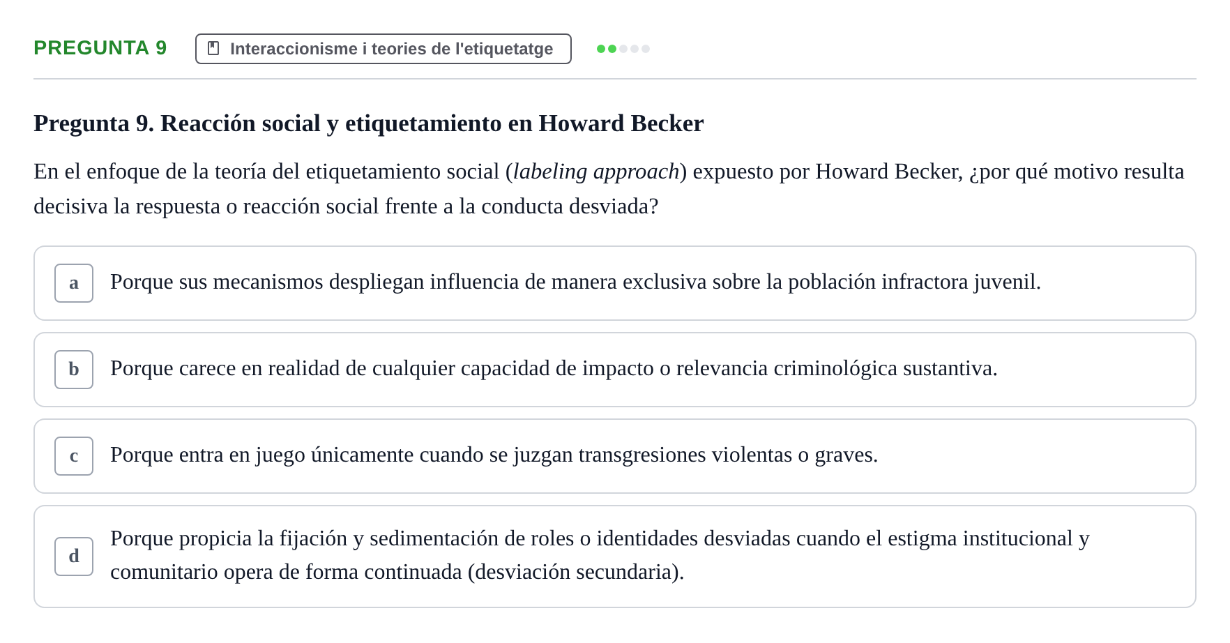 Enunciado: Pregunta 9