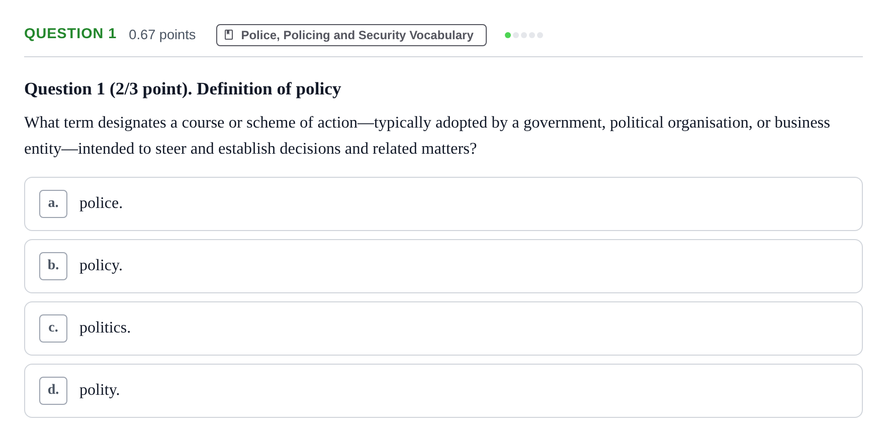 Enunciado: Question 1 · Angles Criminologic UB 2021