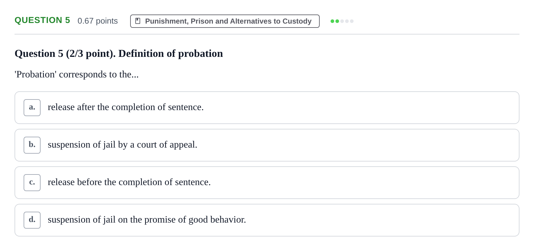 Enunciado: Question 5 · Angles Criminologic UB 2021