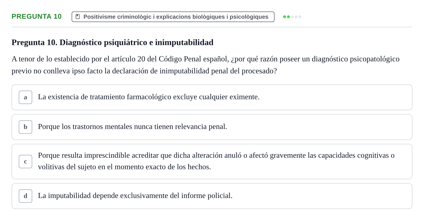 Enunciado: Pregunta 10