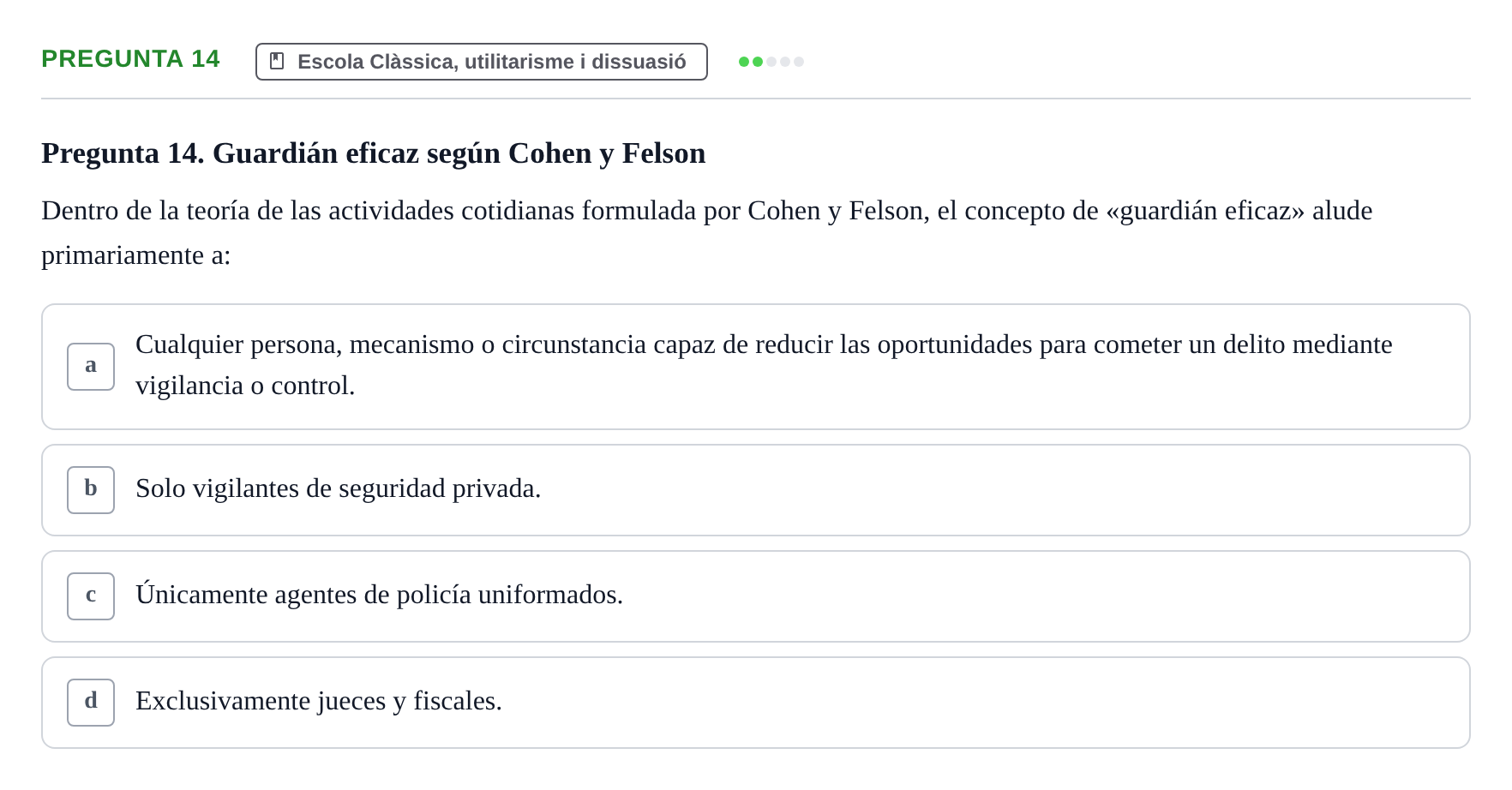 Enunciado: Pregunta 14
