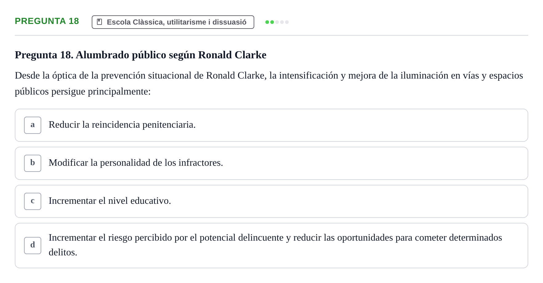 Enunciado: Pregunta 18