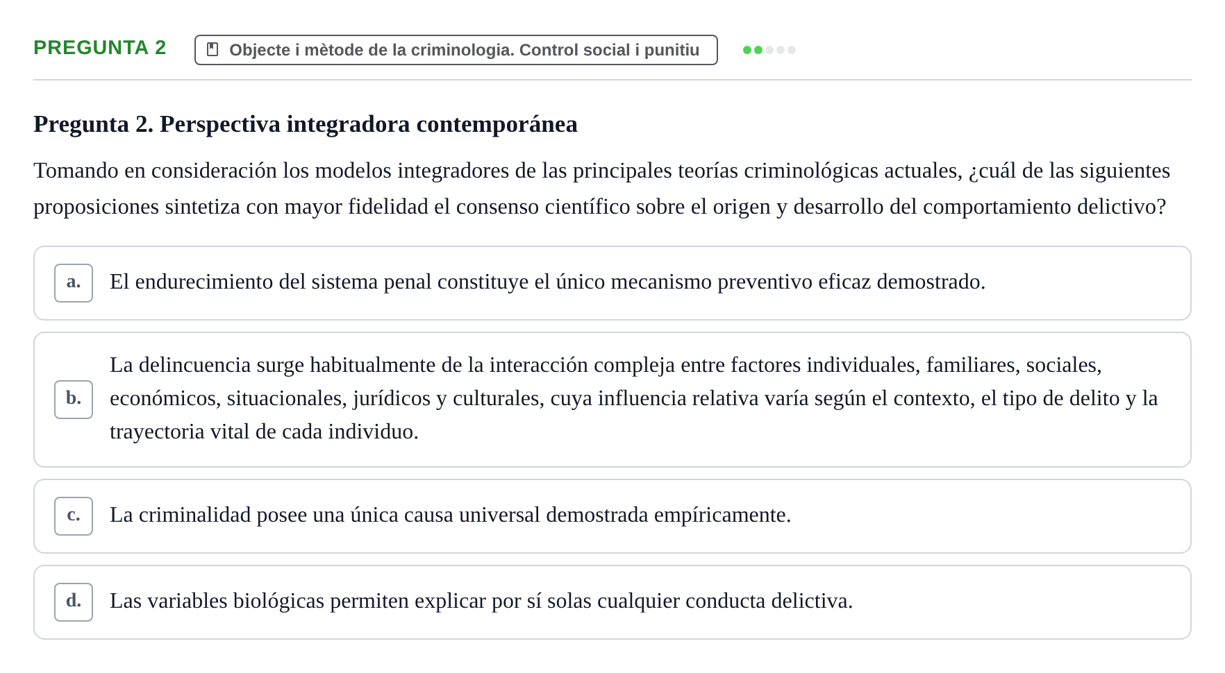 Enunciado: Pregunta 2