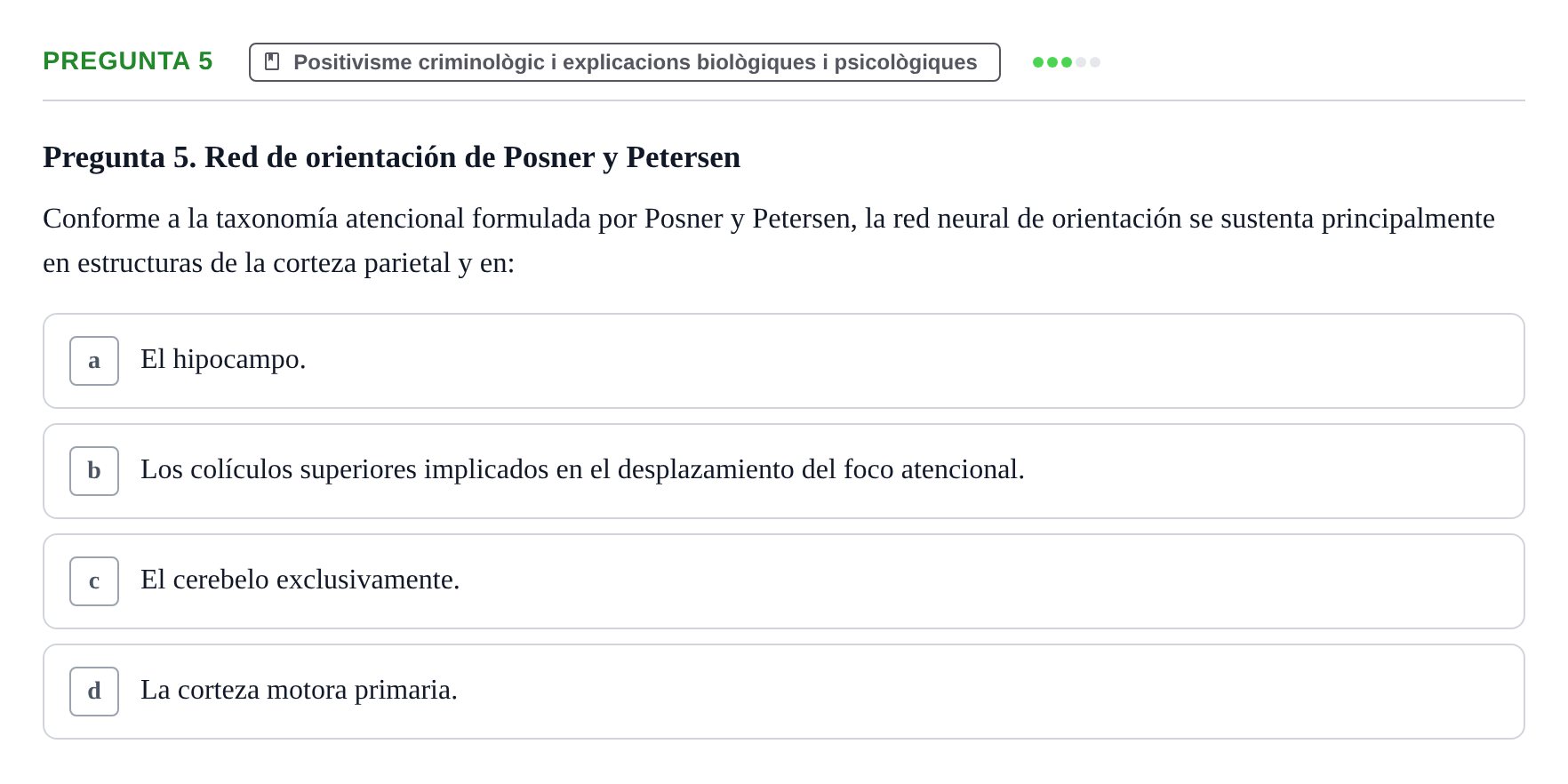 Enunciado: Pregunta 5