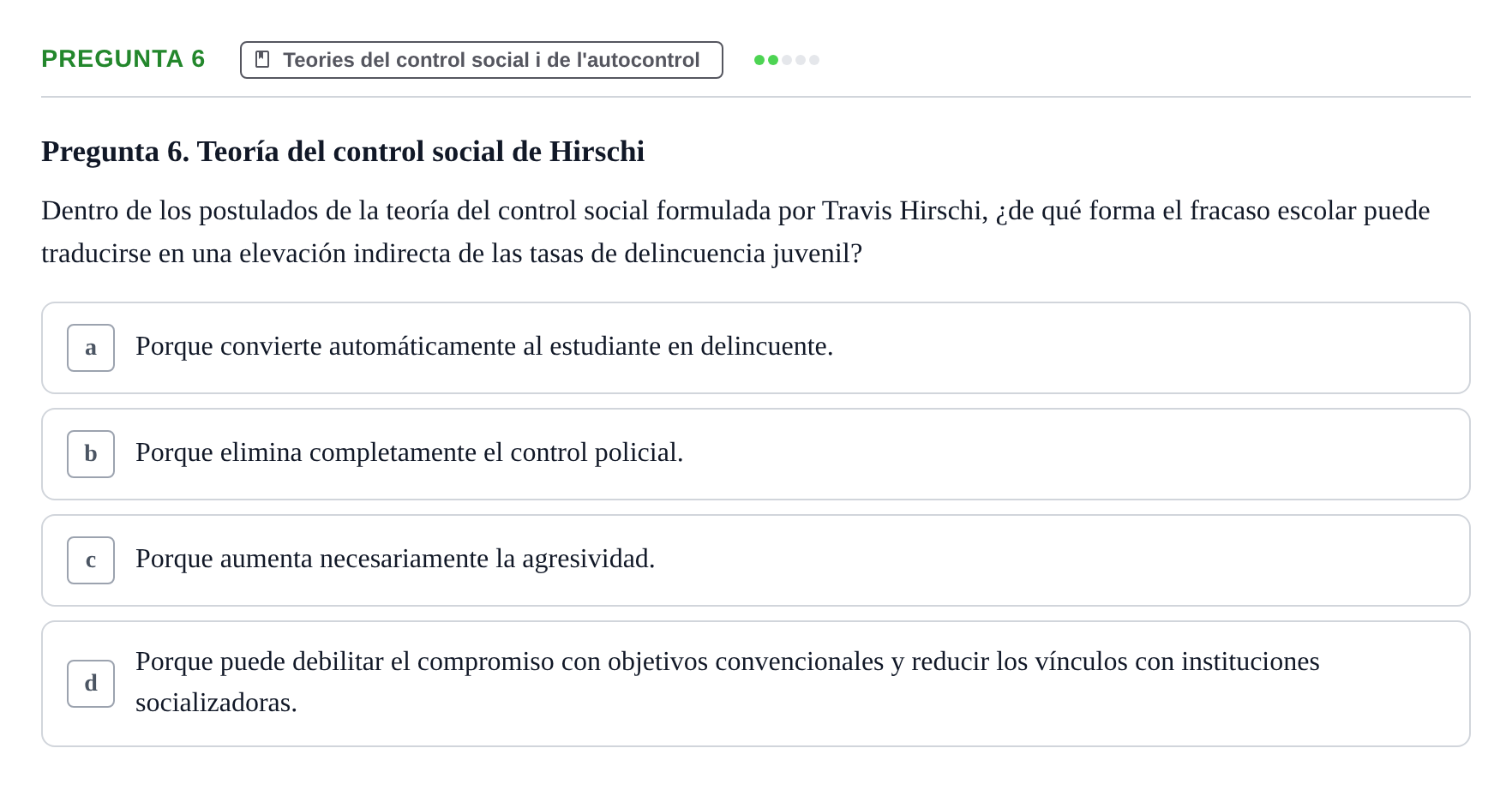 Enunciado: Pregunta 6