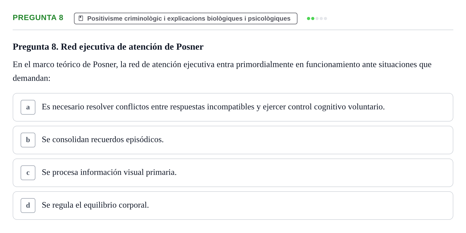 Enunciado: Pregunta 8