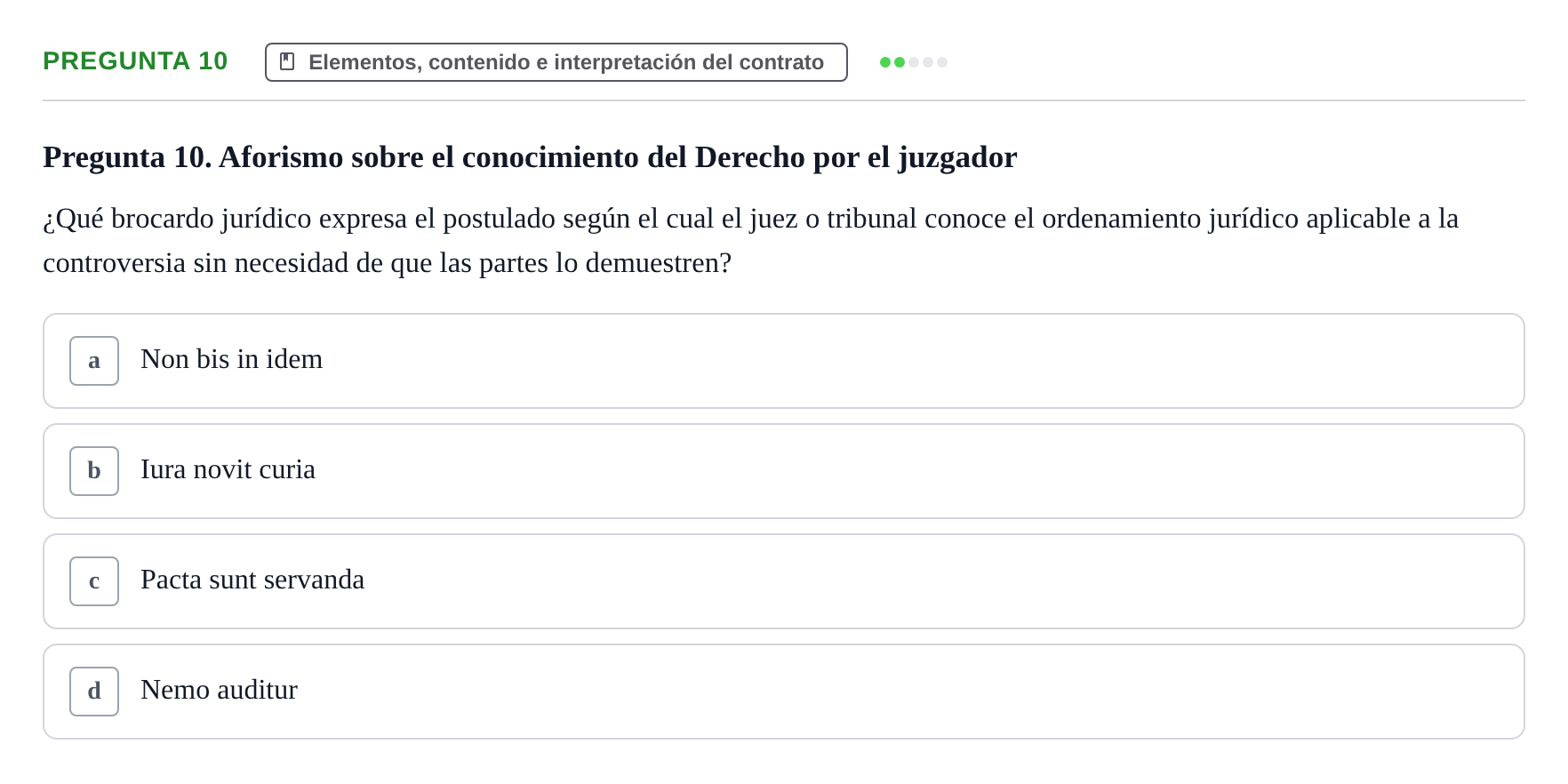 Enunciado: Pregunta 10