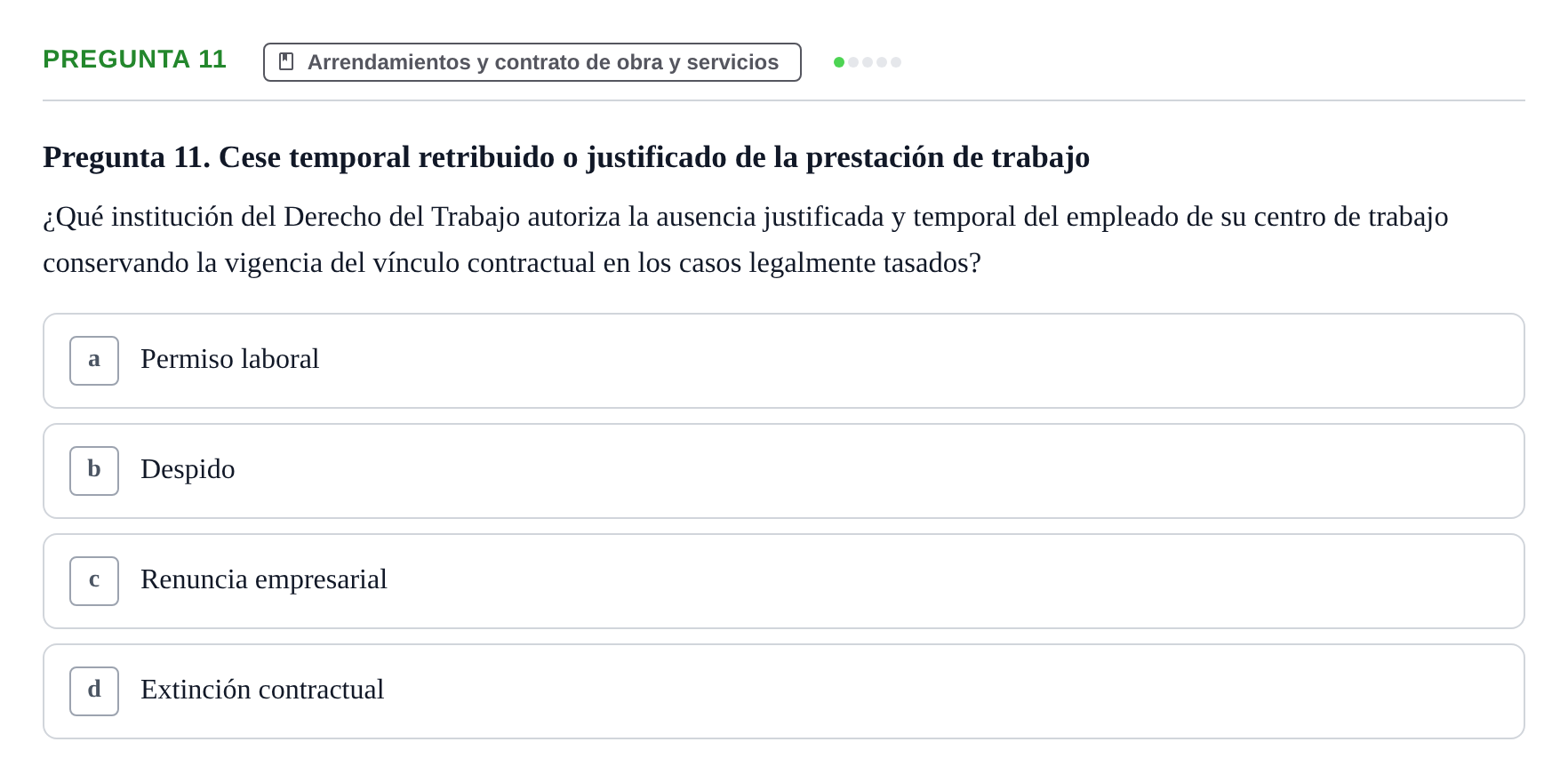 Enunciado: Pregunta 11