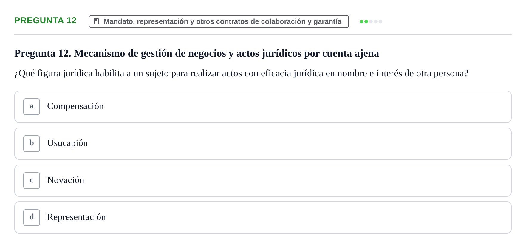 Enunciado: Pregunta 12