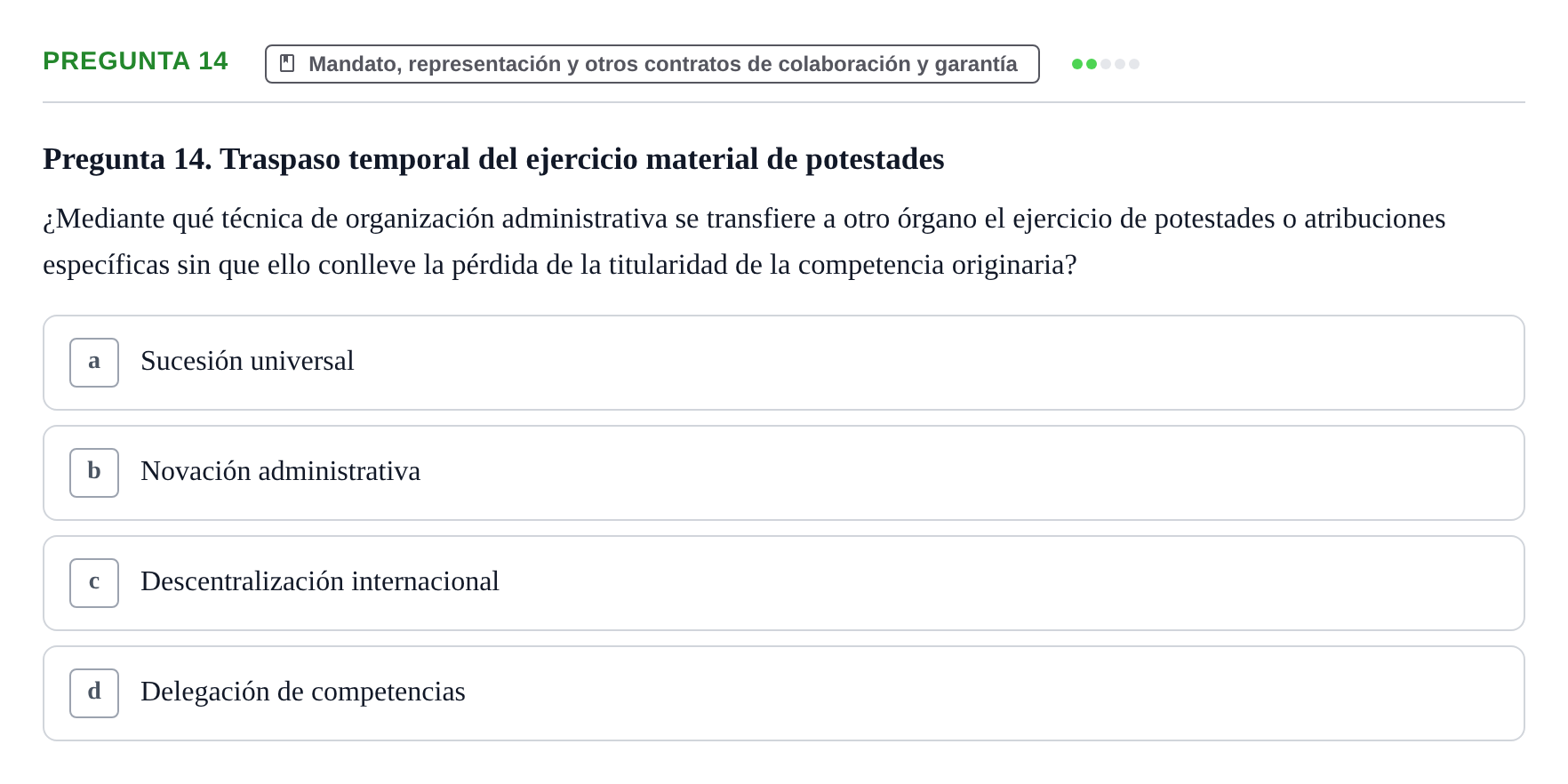 Enunciado: Pregunta 14