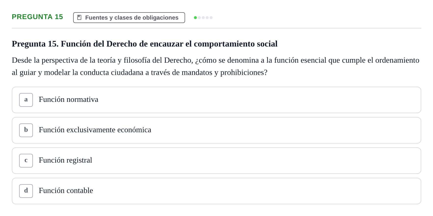 Enunciado: Pregunta 15