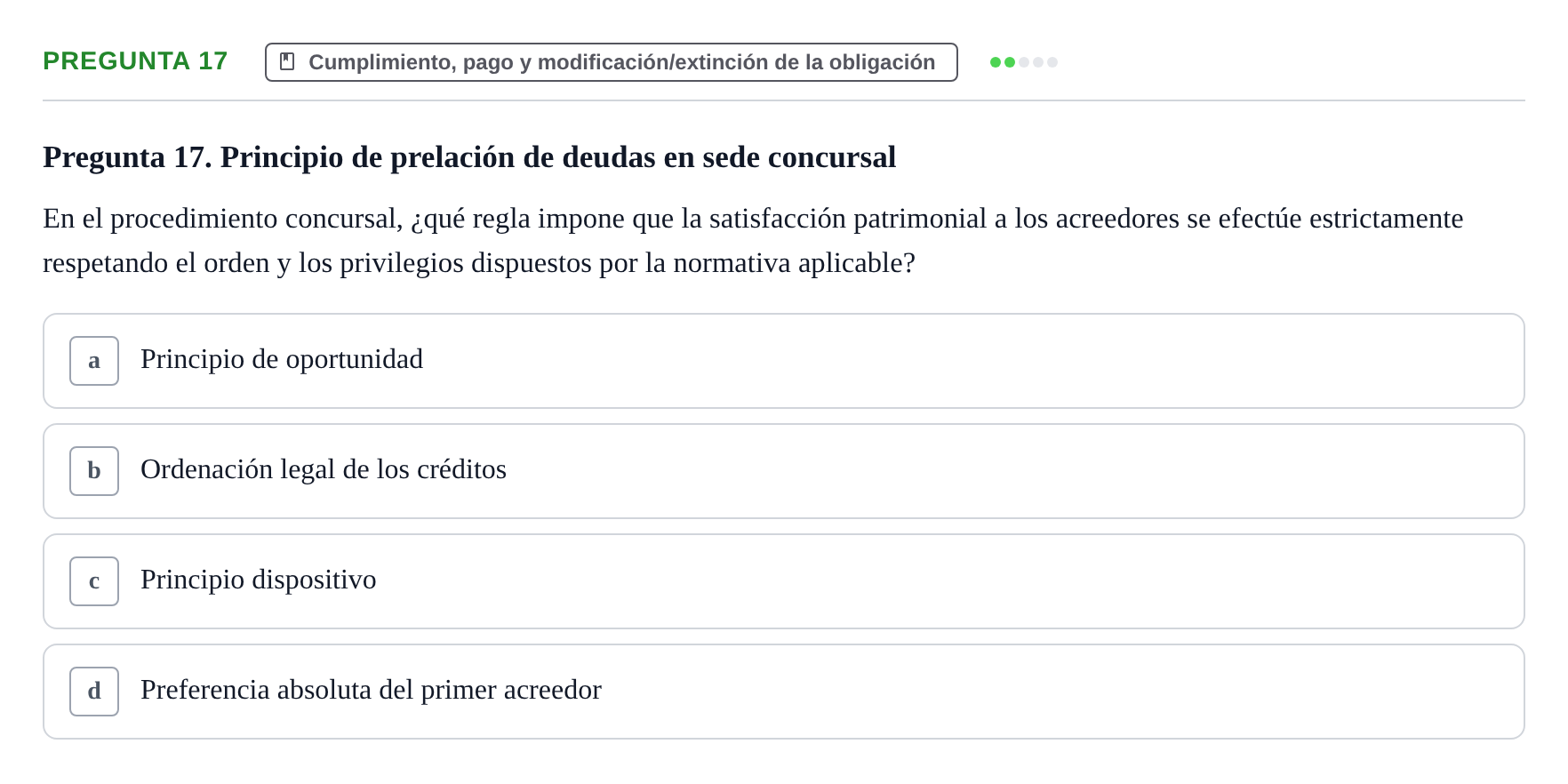 Enunciado: Pregunta 17