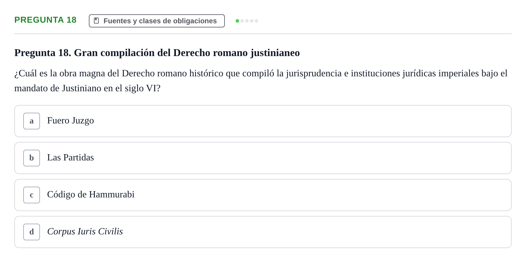 Enunciado: Pregunta 18