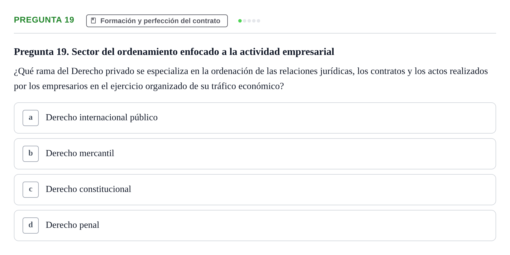 Enunciado: Pregunta 19