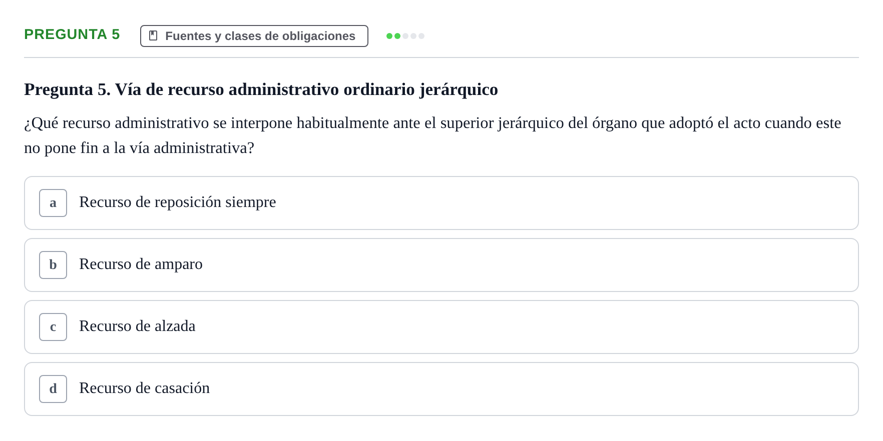 Enunciado: Pregunta 5