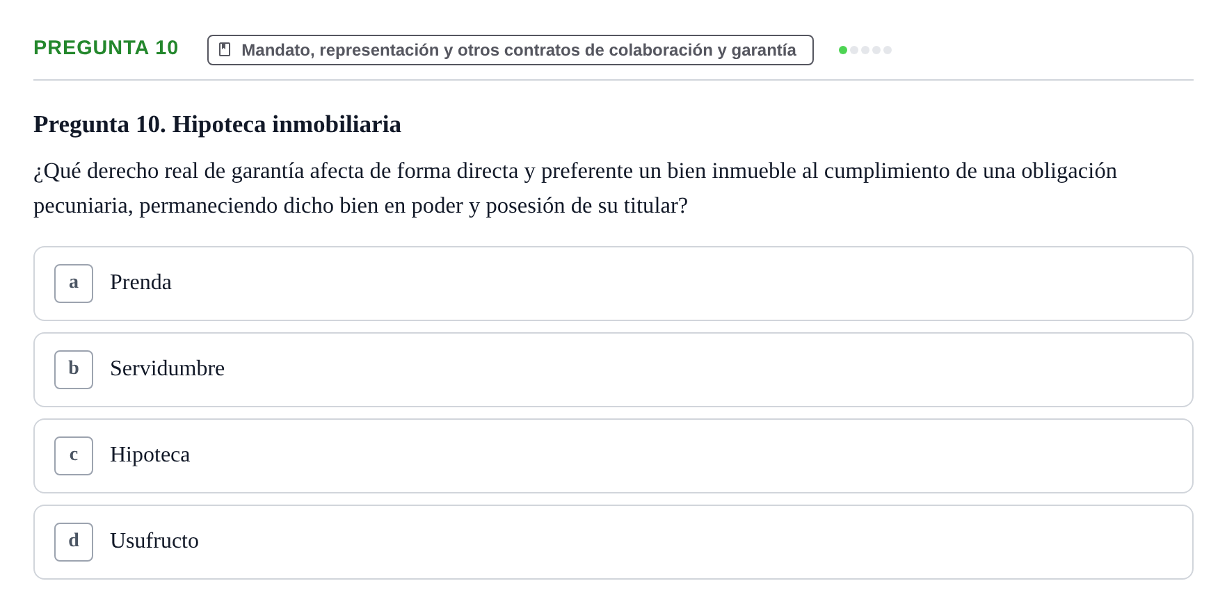 Enunciado: Pregunta 10