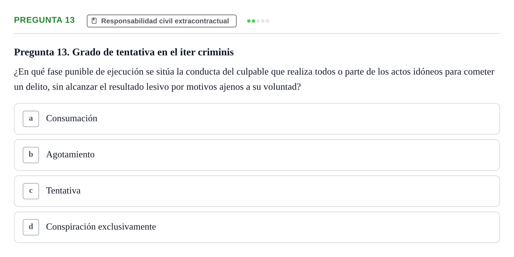Enunciado: Pregunta 13