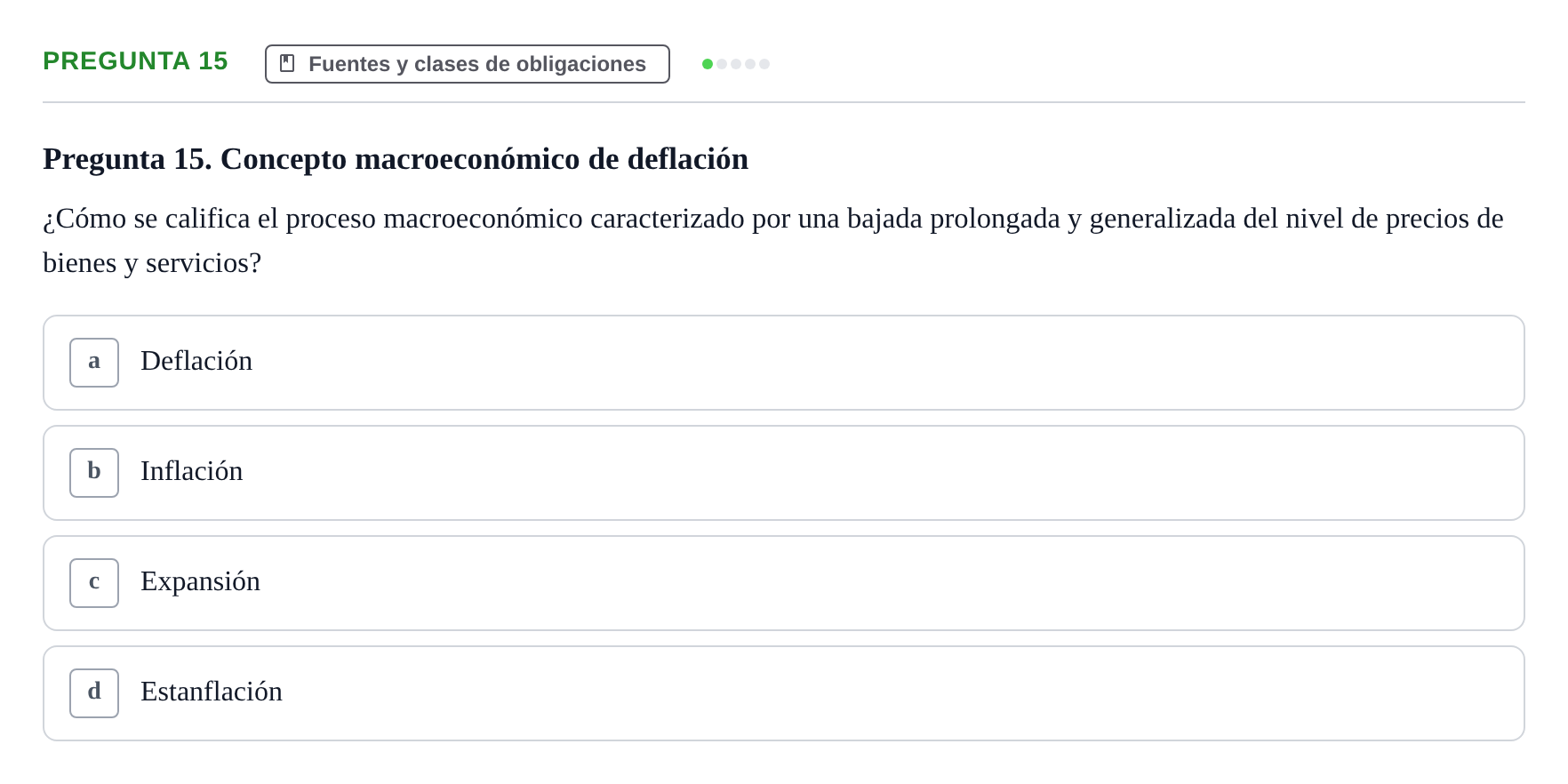 Enunciado: Pregunta 15