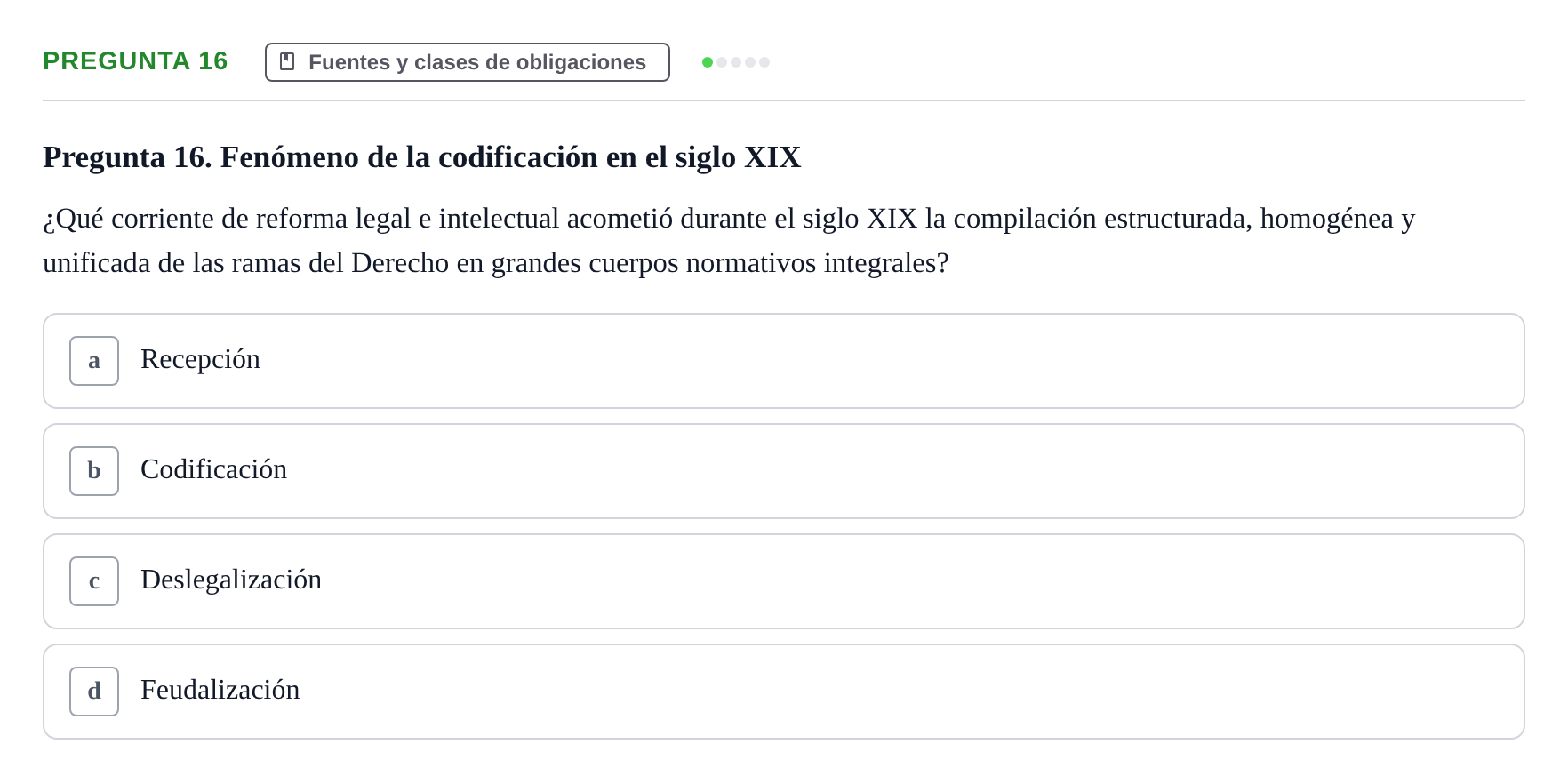 Enunciado: Pregunta 16