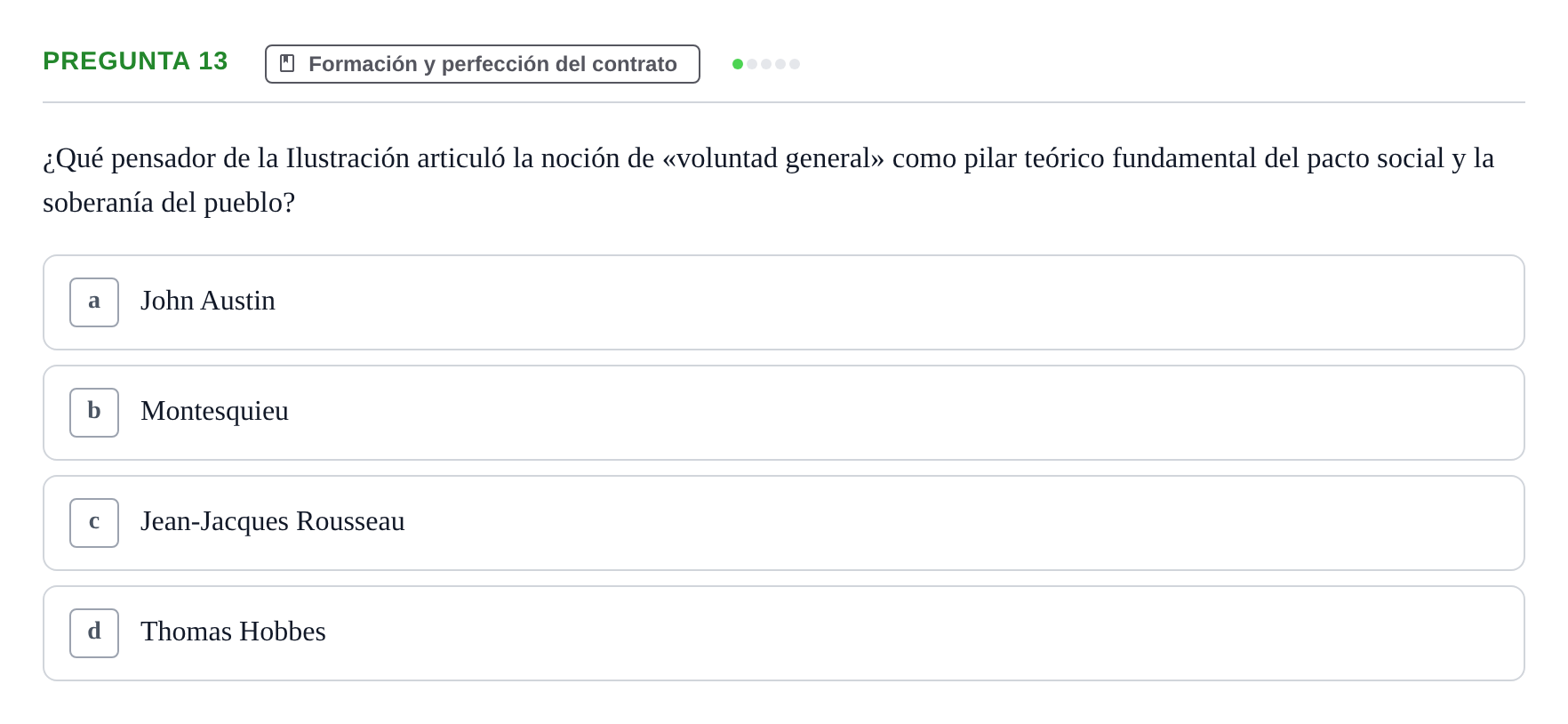 Enunciado: Pregunta 13