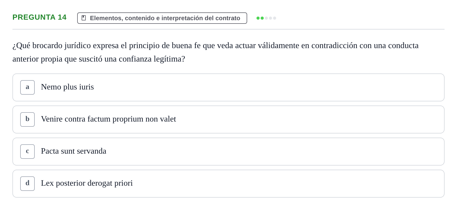 Enunciado: Pregunta 14