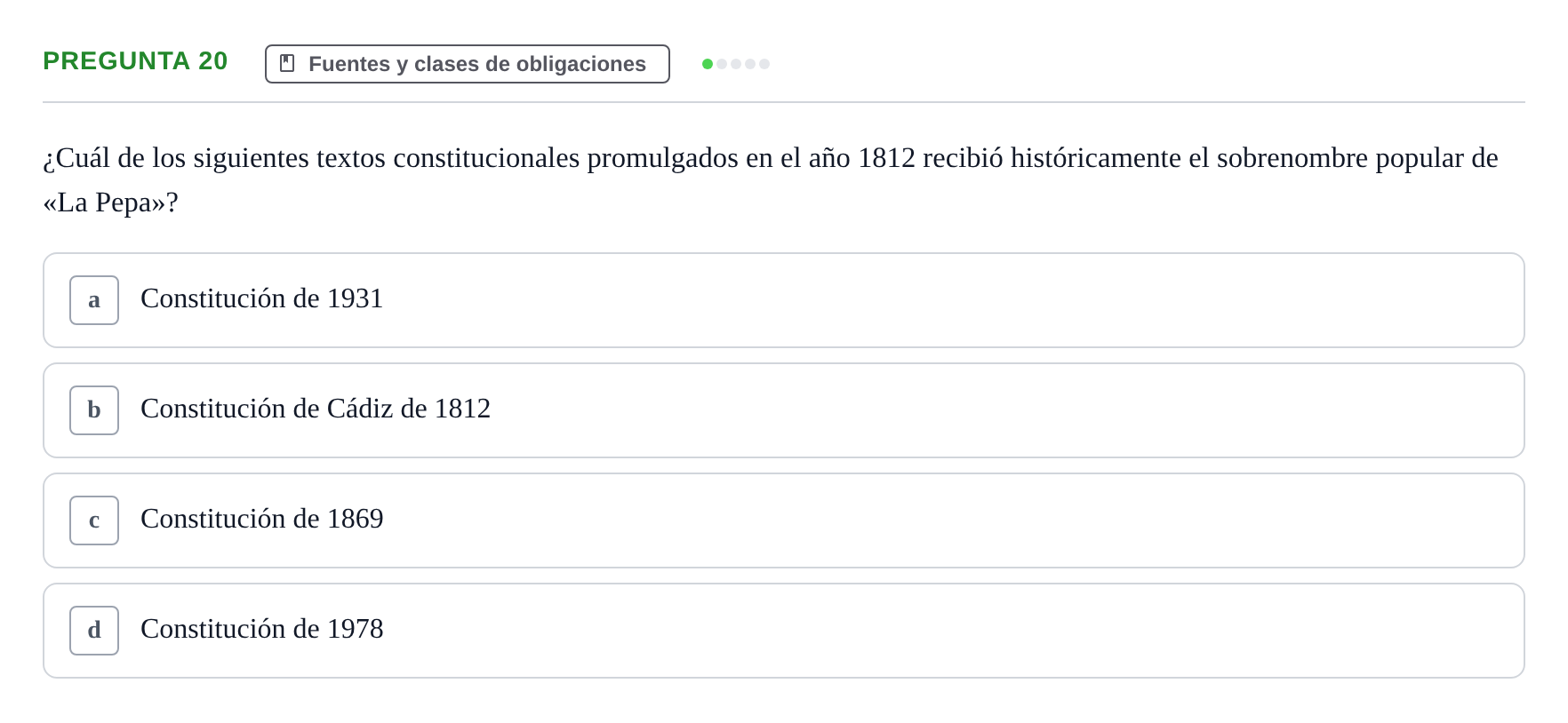 Enunciado: Pregunta 20